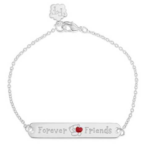 Forever Friends Silver Plated ID Bracelet